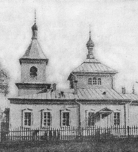 Деревянная церковь в селе Богословское
